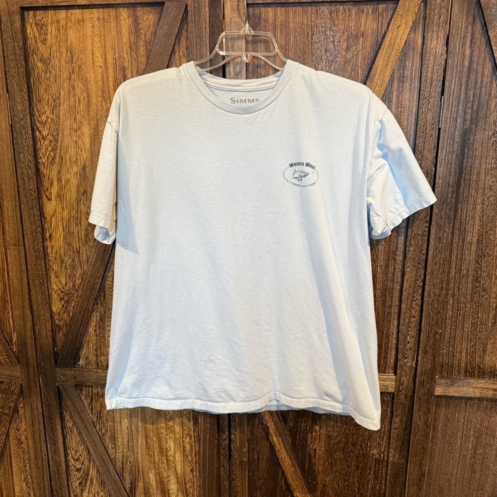 Simms Sky Blue Short Sleeve Tee - Size XXL
